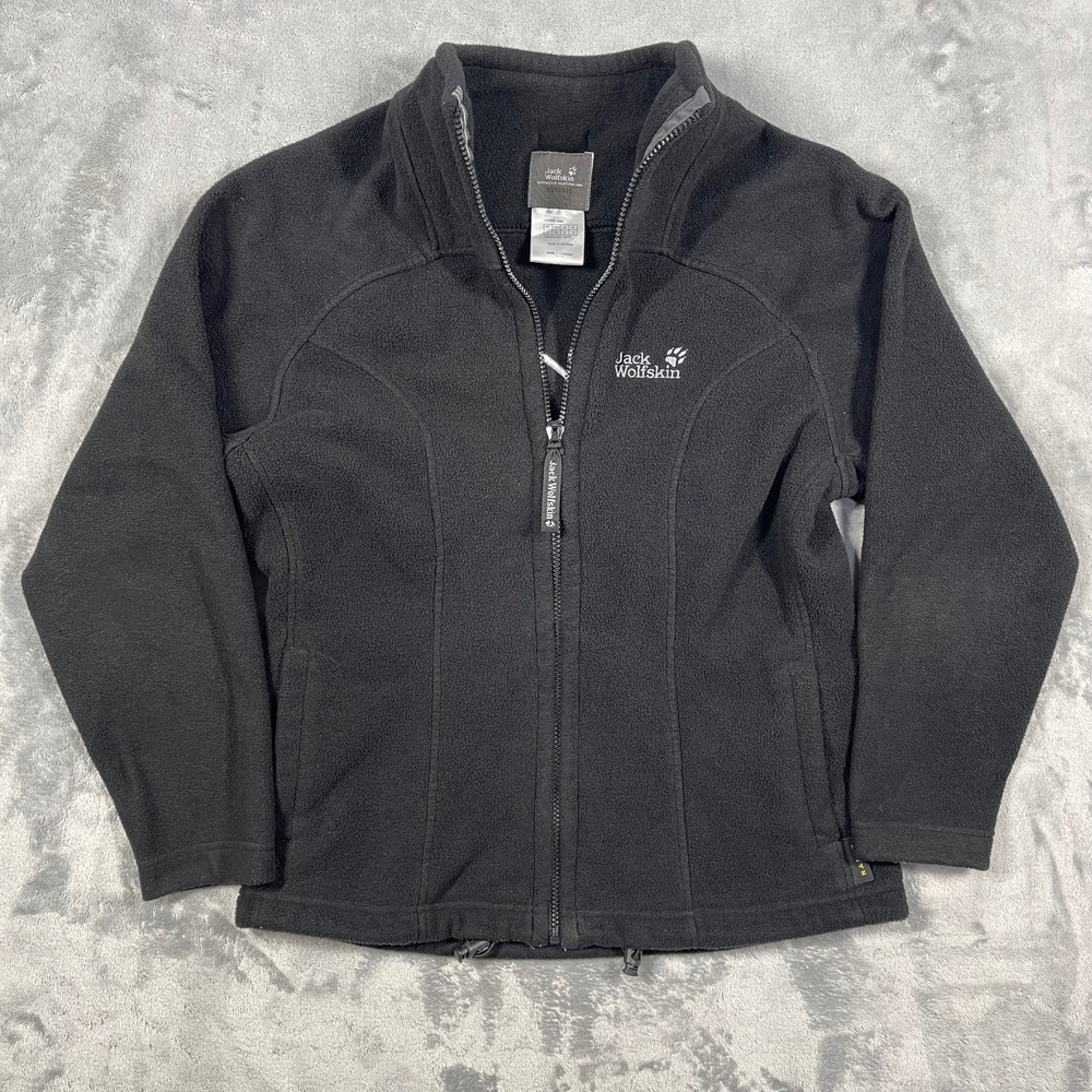 Jack Wolfskin Womens Fleece Jacket Black Full Zip Full Zip Nanuk Outdoor‎ Size S